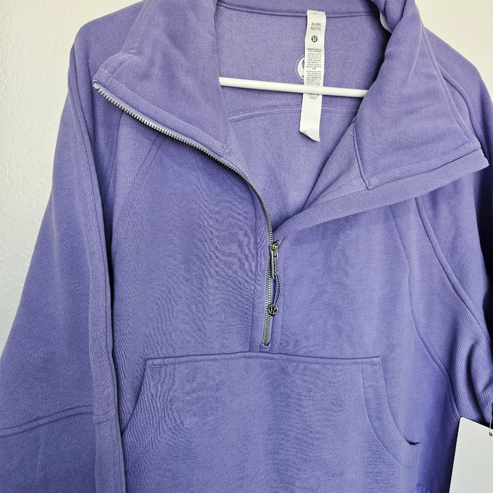 NWT Lululemon | Scuba Oversized Funnel-Neck Half Zip Purple, Womens XL / XXL - Picture 4 of 10